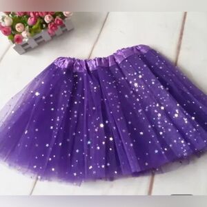 ⭐️Girls/kids Glitter tutu skirt(NIB),purple